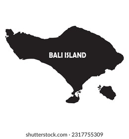bali island map icon vector illustration symbol design