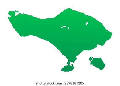 Bali island map vector. Beautiful travel destination in the world. location in Indonesia. Bali map vector illustration.