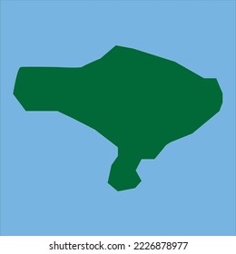 Bali island map vector illustration