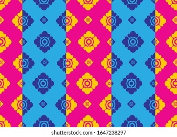 
Bali Motif, Indonesia. with modern colors. Vector