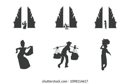 Bali Silhouette Set