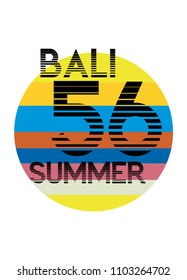 bali summer,t-shirt design