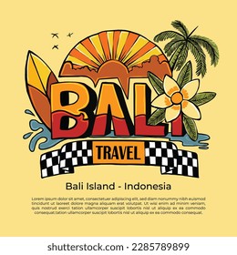 Bali Travel Logo Vector EPS10