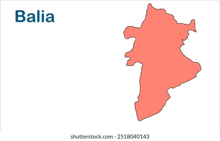 Mapa da subdivisão de Balia, Distrito de Begusarai, Estado de Bihar, República da Índia, Governo de Bihar, território indiano, Índia Oriental, política, aldeia, turismo