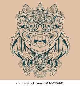 Balinese Barong for tattoo Inspiration