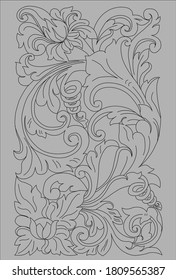 
tallado balinés con forma de flor