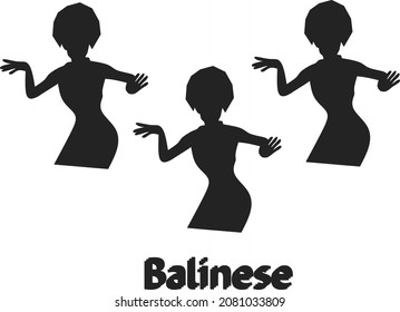 Balinese dancer logo. icon
Balinese dancer. Welcome to Bali. Vector design illustration.