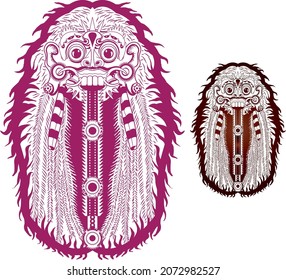 Balinese Demon Mask, Traditional ritual Balinese mask