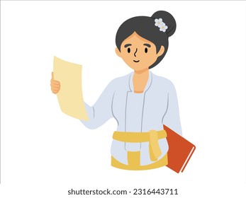 Balinese Female character wearing traditional clothes
