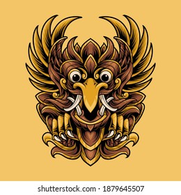 Balinese jatayu ornament vector illustration