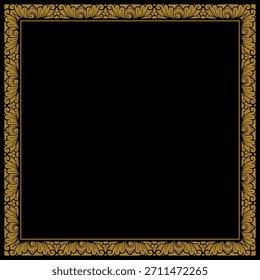 Balinese ornament frame template vector premium 