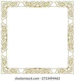 Balinese ornament frame template vector premium 