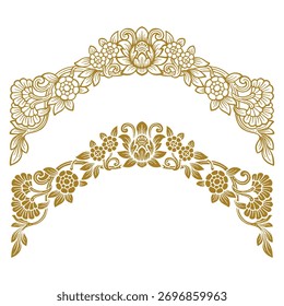 Balinese ornament line art vector premium 6