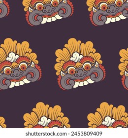 Balinese ornament pattern, royal vector decoration, wallpaper 