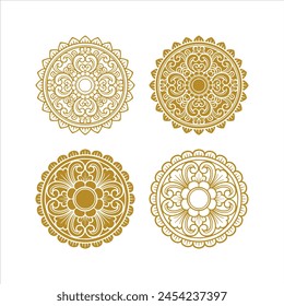 Balinese ornament vector logo tatto decoration