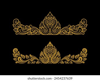 Balinese ornament vector logo tatto decoration