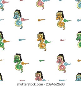 Balinese pattern design print for fabric