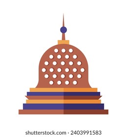 balinese temple illustration design vector isolated