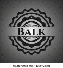 Balk dark icon or emblem