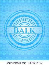 Balk water concept emblem.