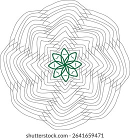 Balk and wide simple mandala 