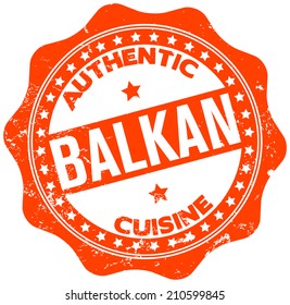 balkan cuisine stamp