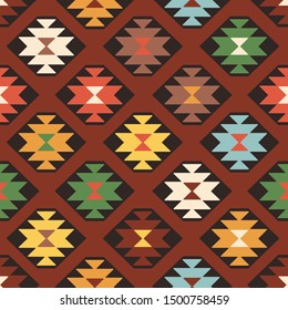 Balkan ethnic seamless vector pattern. Repeating pattern inspired by traditional Bosnian and Serbian embroidery. Perfect for backgrounds, textile, wrapping paper.