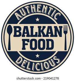 balkan food label