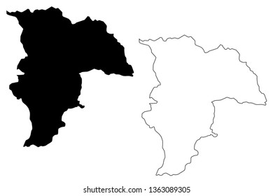 Balkh Province (Islamic Republic of Afghanistan, Provinces of Afghanistan) map vector illustration, scribble sketch Balkh map