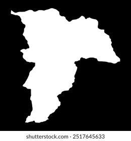 Balkh province map, administrative division of Afghanistan.
