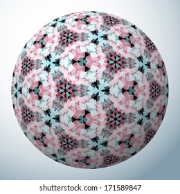 Ball with abstract pattern, can be used as an element of abstract background