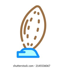 ball american football accessory color icon vector. ball american football accessory sign. isolated symbol illustration