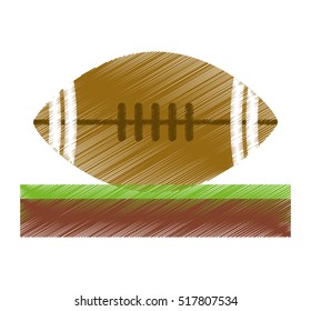 Ball of American football design