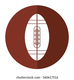 ball american football icon shadow