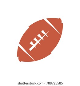 ball American football oval icon vector illustration
