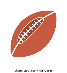 ball American football oval icon vector illustration
