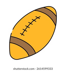 ball american football play accessory line icon vector. ball american football play accessory sign. isolated symbol illustration