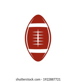 Ball of American football sport logo design vector template