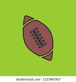 Ball of american football vector icon