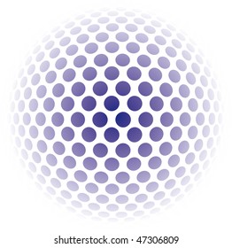 ball background  abstract mosaic 3D- vector illustration