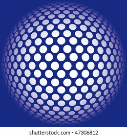 ball background  abstract mosaic 3D- vector illustration