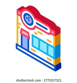 Ball Bag Cleaner Icon Vector. Isometric Ball Bag Cleaner isometric sign. color isolated symbol illustration