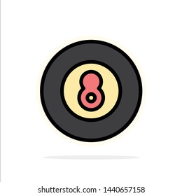 Ball, Baseball, Game, Sport Abstract Circle Background Flat color Icon