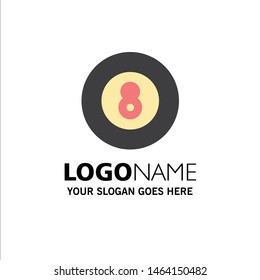 Ball, Baseball, Game, Sport Business Logo Template. Flat Color. Vector Icon Template background
