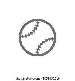 ball for baseball icon. Simple element illustration. ball for baseball symbol design template. Can be used for web and mobile on white background