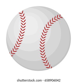 Ball for baseball. Baseball single icon in cartoon style vector symbol stock illustration web.
