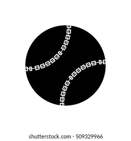 Ball of baseball sport design