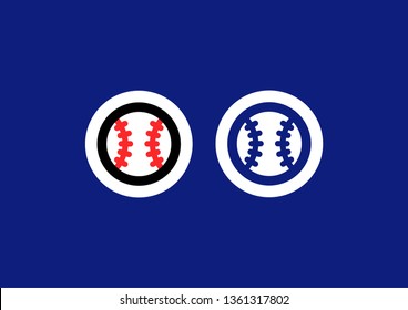 Ball baseball vector. EPS 10