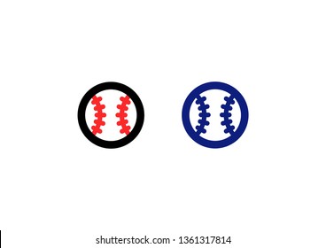 Ball baseball vector. EPS 10