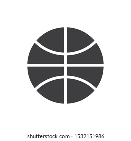 Ball of basketball design, hobby competition game training and tournament theme Vector illustration